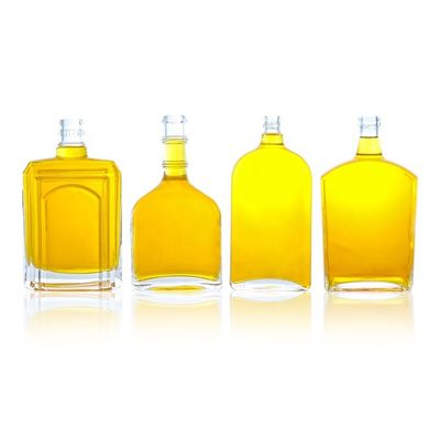 На заказ 375ml 500ml 700ml750ml Супер стеклянная бутылка для джина водки текилы рома