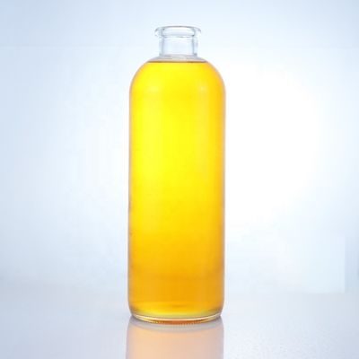 Стеклянная бутылка для рома, водки, виски, текилы и джина