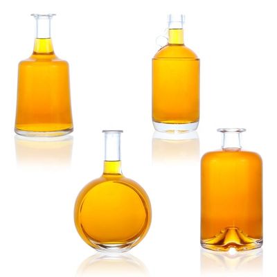 70cl 75cl на заказ дизайн прозрачные стеклянные бутылки для текилы водки виски в Шаньдун