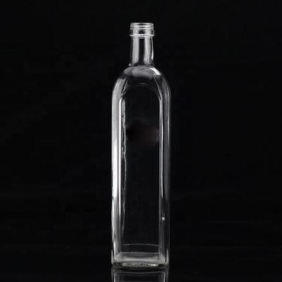 500 мл квадратная стеклянная бутылка с экстра девственным оливковым маслом с индивидуальной обработкой поверхности