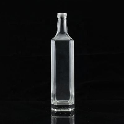 300 мл пустая стеклянная бутылка с тонкой формой для кулинарного масла