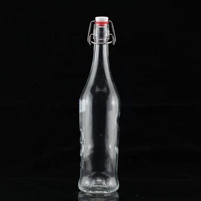 300 мл пустая стеклянная бутылка с тонкой формой для кулинарного масла