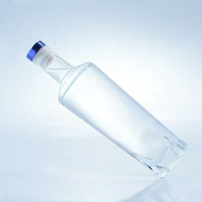 Стеклянный воротник Стеклянная бутылка для алкогольных напитков 750 мл с пробковым уплотнением