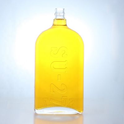 На заказ 375ml 500ml 700ml750ml Супер стеклянная бутылка для джина водки текилы рома