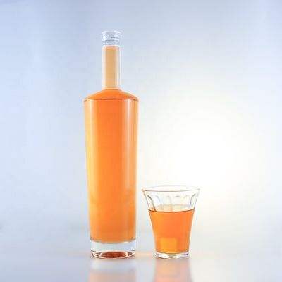 Бутылка из 750 мл с длинной шеей из стеклянного стекла с пробками и кислотным надрывом