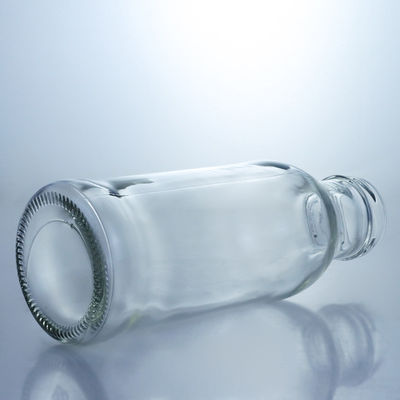 Прозрачная стеклянная бутылка для напитков Популярная 100ml260ml 500ml 1000ml Круглая бутылка с винтовой крышкой