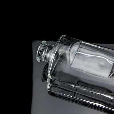 Конфигурация 750 мл бутылка для водки с прозрачной круглой отделкой