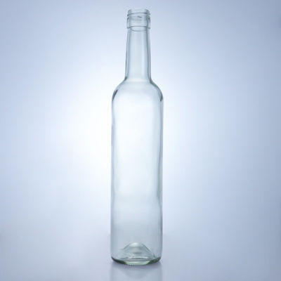 600ml 750ml 1000ml Круглое, пустое, длинное стеклянное бутылочко для джина, рома и бренди