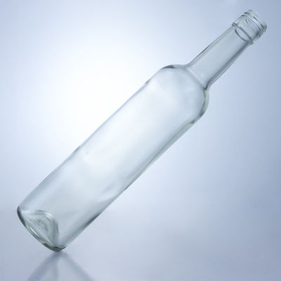 600ml 750ml 1000ml Круглое, пустое, длинное стеклянное бутылочко для джина, рома и бренди