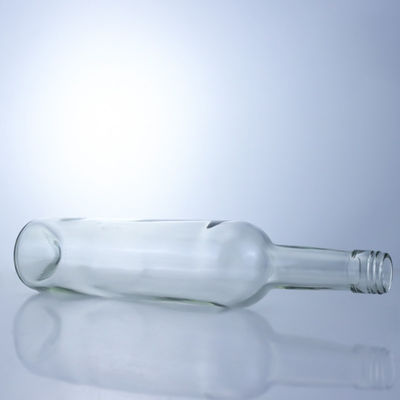 600ml 750ml 1000ml Круглое, пустое, длинное стеклянное бутылочко для джина, рома и бренди