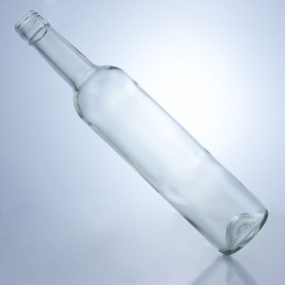 600ml 750ml 1000ml Круглое, пустое, длинное стеклянное бутылочко для джина, рома и бренди
