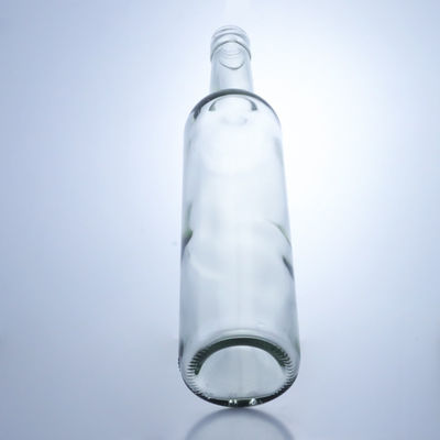 600ml 750ml 1000ml Круглое, пустое, длинное стеклянное бутылочко для джина, рома и бренди