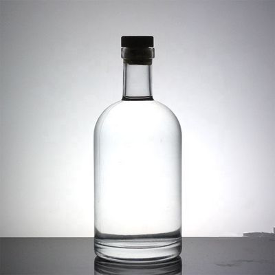 Виски Водка Стеклянный материал 700 мл 1000 мл Бутылка с металлической крышкой и высшего класса