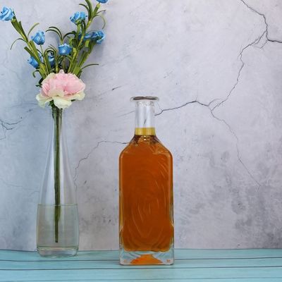 Прозрачные стеклянные миниатюрные винные бутылки с пробкой 75cl стеклянные бутылки