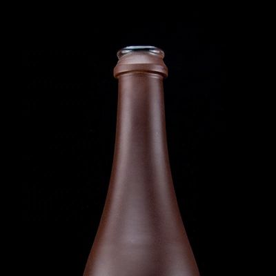 500 мл бутылка шампанского с матовой отделкой уникальный дизайн медно покрытый стеклянный воротник