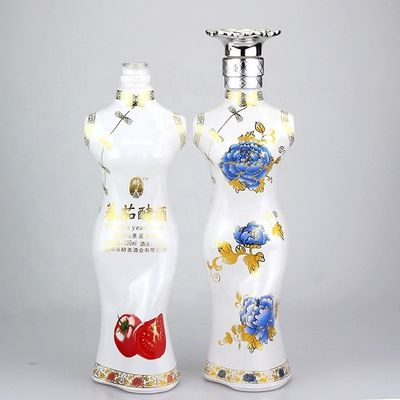 Сексуальная женская бутылка в форме тела уникальная стеклянная бутылка с крышкой