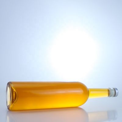 Конфигурация логотипа Стеклянная бутылка для 750 мл длинной шеи Чистый гин гин ром шампанский ликер