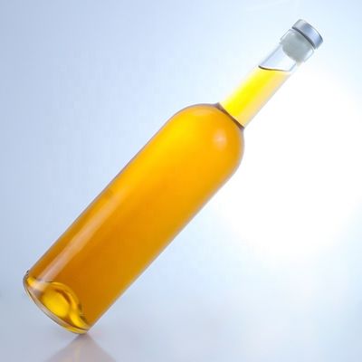 Конфигурация логотипа Стеклянная бутылка для 750 мл длинной шеи Чистый гин гин ром шампанский ликер