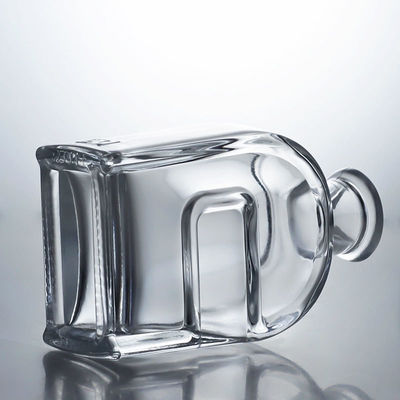 Шкляная бутылка для джина, рома, коньяка, водки и пробки