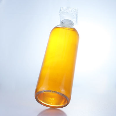 Стеклянная бутылка для рома, водки, виски, текилы и джина
