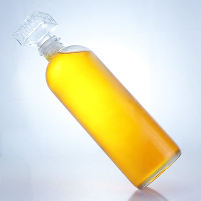 Стеклянная бутылка для рома, водки, виски, текилы и джина