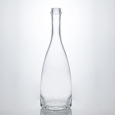 Стеклянная бутылка для джина, рома, водки, виски, герметичность от корка, дно в форме цветка