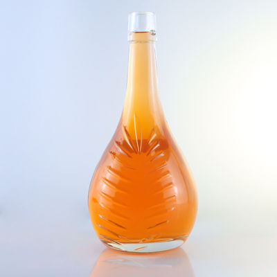 Стеклянная бутылка с логотипом на заказ для бренди, джина, рома, виски, уникального дизайна и супер флинта