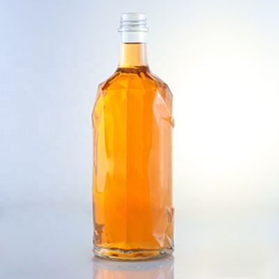 Уникальная стеклянная бутылка для шампанского, джина, рома, коньяка, виски в супер-кристаллическом материале