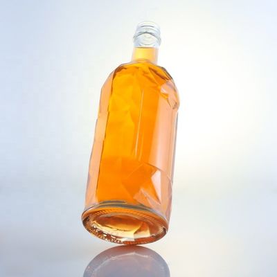 Уникальная стеклянная бутылка для шампанского, джина, рома, коньяка, виски в супер-кристаллическом материале