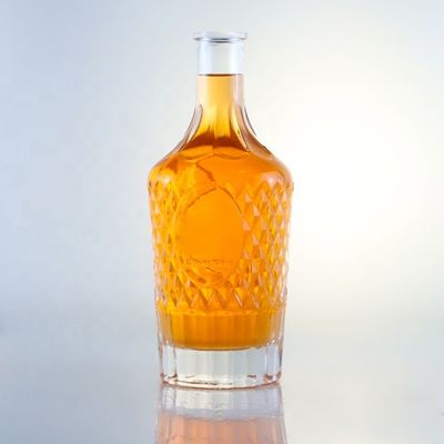 Бутылка из стекла для джина рома шампанского бренди и виски с индивидуальным логотипом