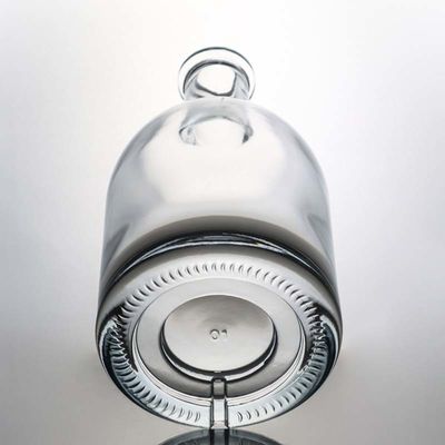 Форма на заказ 500ml 700ml 750ml Круглая стеклянная бутылка для алкоголя с пробкой