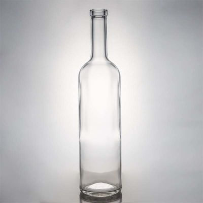 Прямая продажа Стеклянная бутылка с крышкой для рома Водка Виски Текила Джин Чистый или на заказ