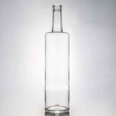 Прямая продажа Стеклянная бутылка с крышкой для рома Водка Виски Текила Джин Чистый или на заказ