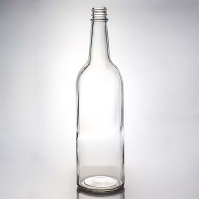 Поверхностная обработка Декальная стеклянная бутылка 1000 мл Круглой формы Идеально подходит для джина рома Шампанского ликера