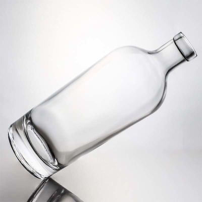 Шрубовая крышка 750ml 1000ml прозрачный кремний джин ром шампанский спирт стеклянная бутылка с деревянной пробкой