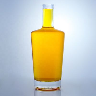 Округлые пустые стеклянные бутылки с кислотным офортом поверхности и пробкой