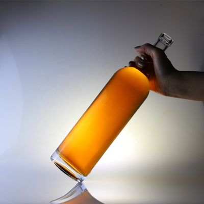 Стеклянная бутылка для спиртных напитков Круглая 75cl Бутылка для пробки Тип 1000ml 1750ml Материал ошейника