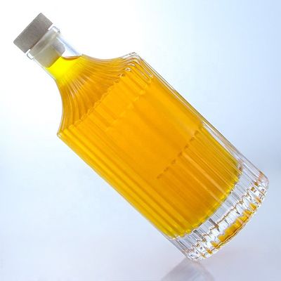 500 мл 750 мл 1000 мл прозрачная пустая стеклянная бутылка для водки джин ром виски бренди
