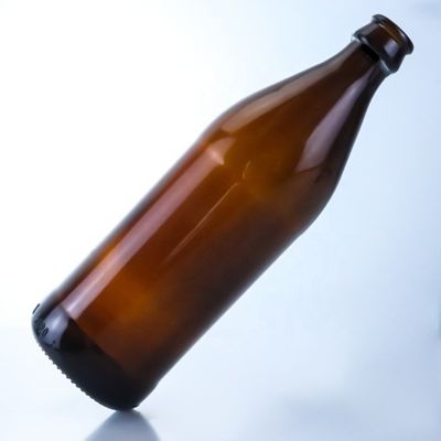Скрипка пиво пустые стеклянные бутылки с коронованными крышками 700 мл 750 мл креативные маленькие янтарные бутылки