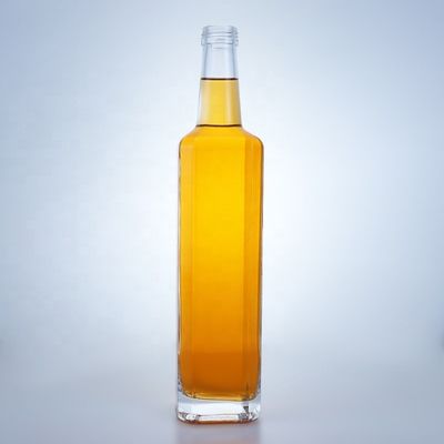 500 мл 750 мл квадратные бутылки виски водки для винтовой вершины стеклянные бутылки с текилой