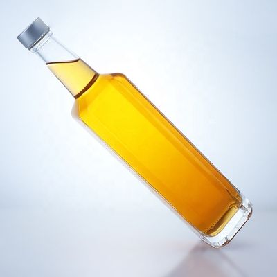 500 мл 750 мл квадратные бутылки виски водки для винтовой вершины стеклянные бутылки с текилой