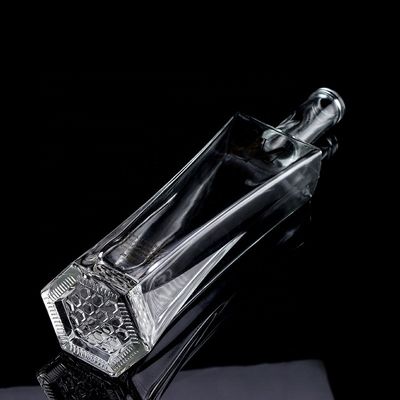 Уникальная бутылка из 750 мл квадратного стекла Super Flint Glass с пробкой для рома Водка Виски