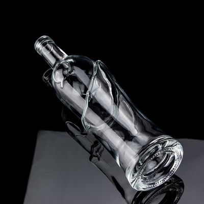750 мл Super Flint Round Glass Flask с винтовой крышкой для ВОДКА