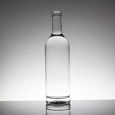 Промышленная 750 мл кристаллическая стеклянная бутылка с морозом / краской / печатным украшением
