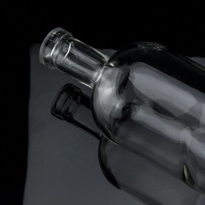 Базовый материал Стеклянная бутылка для алкоголя 500 мл 700 мл 750 мл с пробкой и круглой формой