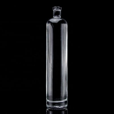 Конфигурация 750 мл толстый дно прямой формы стеклянной бутылки для Super Flint Liquor