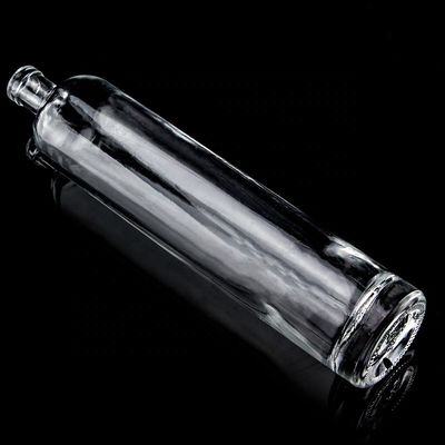 Конфигурация 750 мл толстый дно прямой формы стеклянной бутылки для Super Flint Liquor
